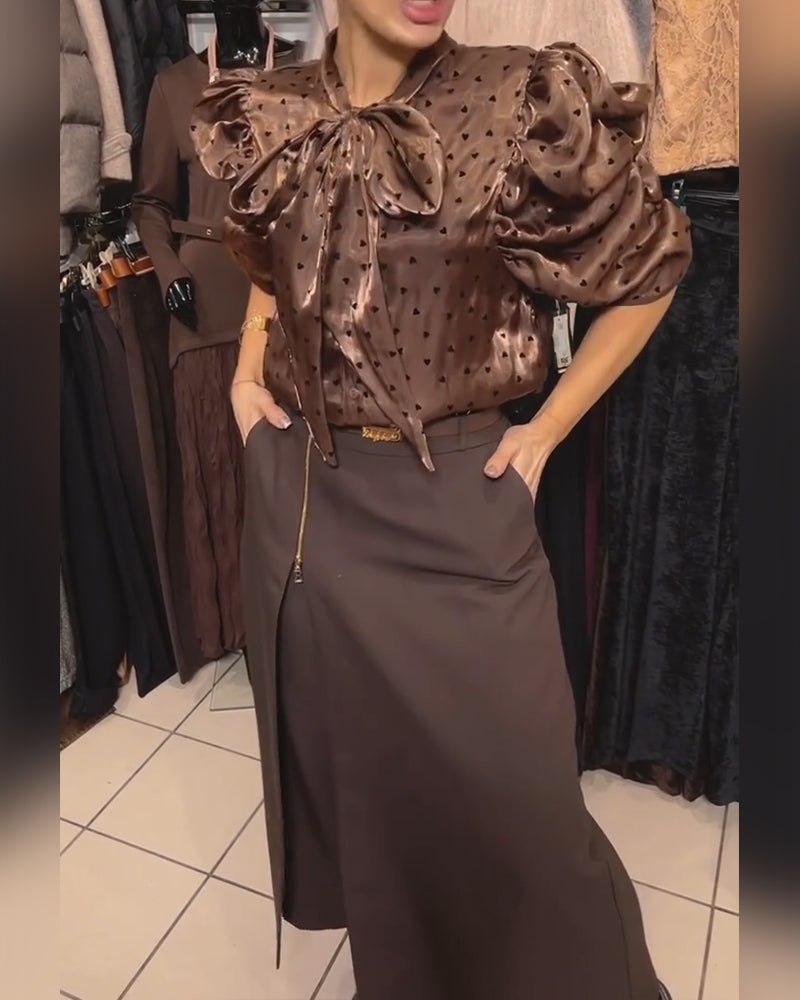 Nederdelsbukser Stilfuld Lynlåsdesign Casual