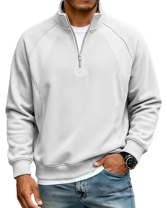 Sweatshirt Halv Zip Ståkrave