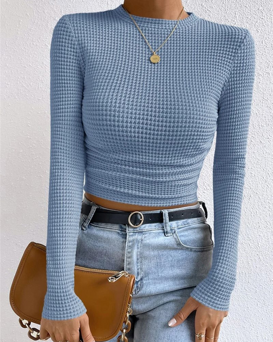 Top Slim Fit Alsidig Lang Ærme