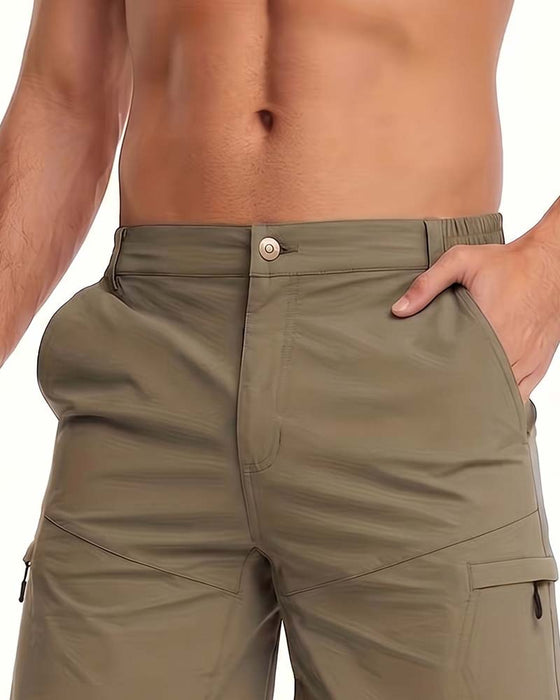 Herre Shorts Afslappede Ensfarvede