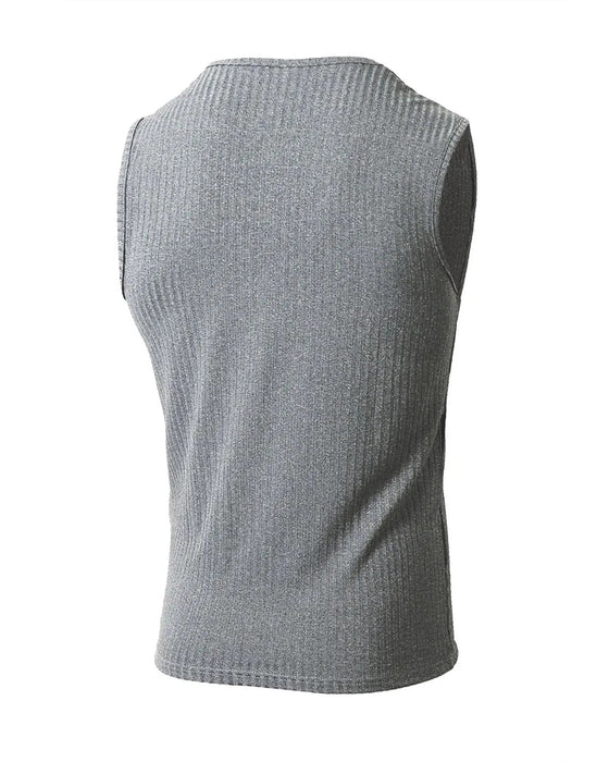 Herre Tanktop Ensfarvet Sport Afslappet
