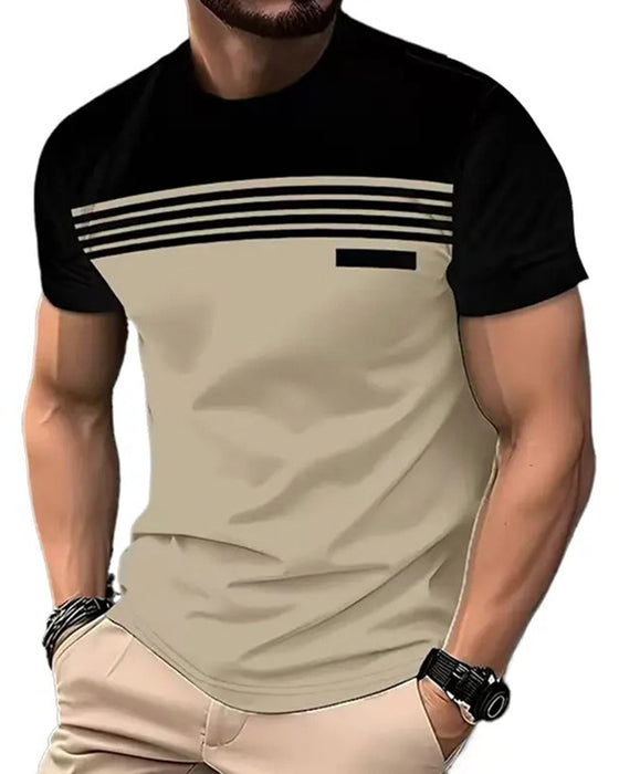 Herre T-Shirt Åndbar Hurtigtørrende Korte Ærmer