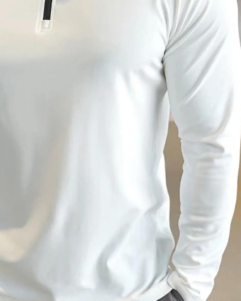 Herre Top Langærmet Hurtigtørrende Atletisk