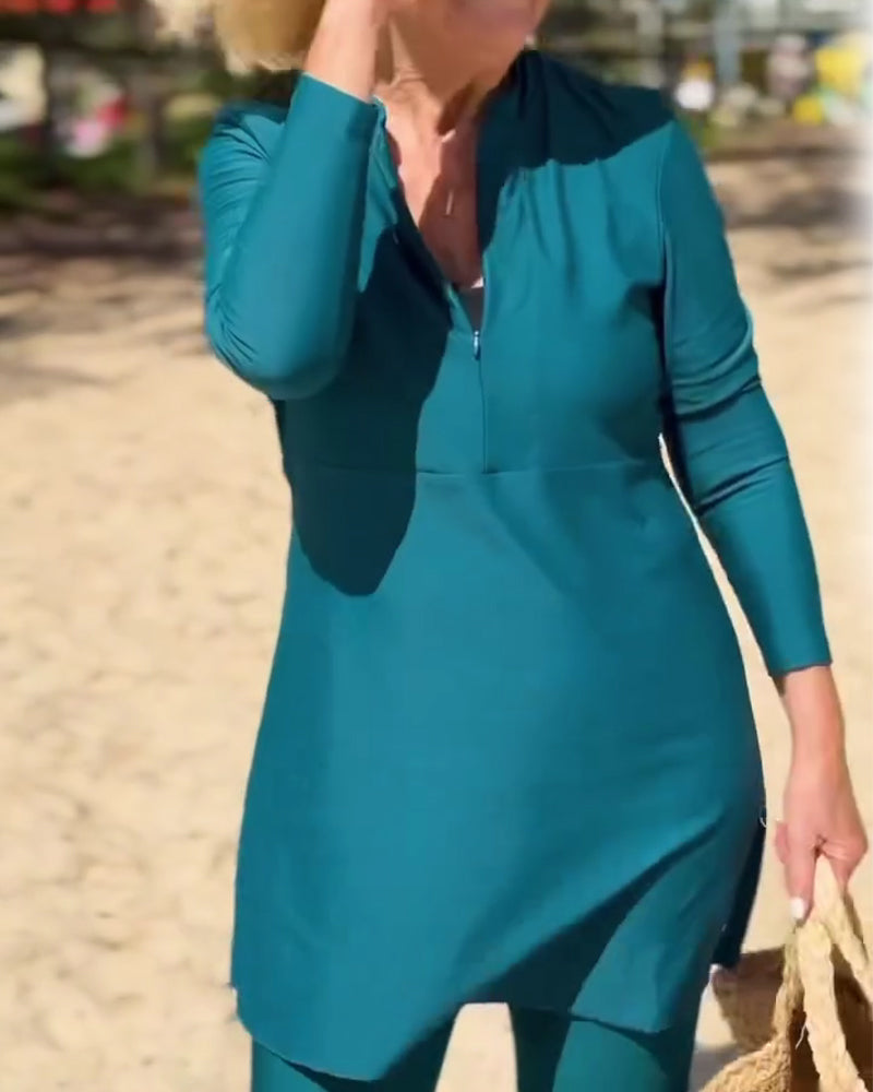 Tankini En Langærmet Solbeskyttelse