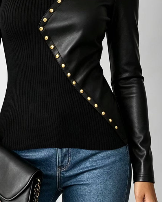Top Asymmetrisk Skulder Splejset