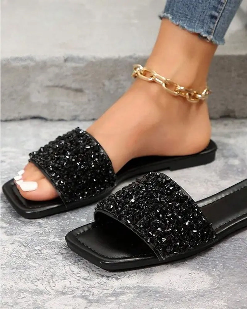 Sandaler Casual Paljet Flad