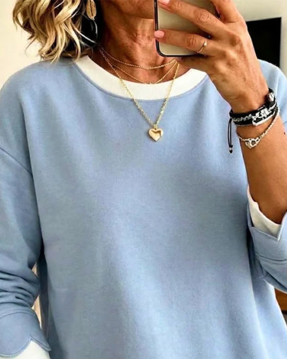 Sweatshirt Skalrand Falsk Todelt