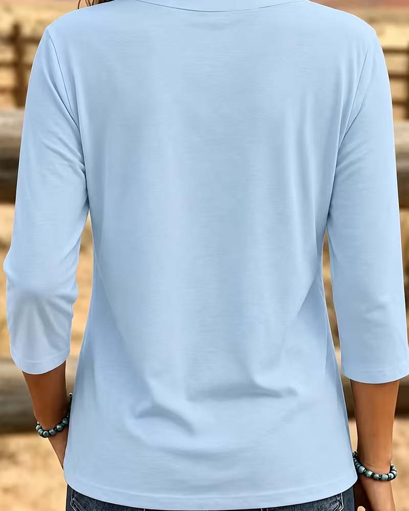 Top Crew Hals Patchwork Asymmetrisk Søm