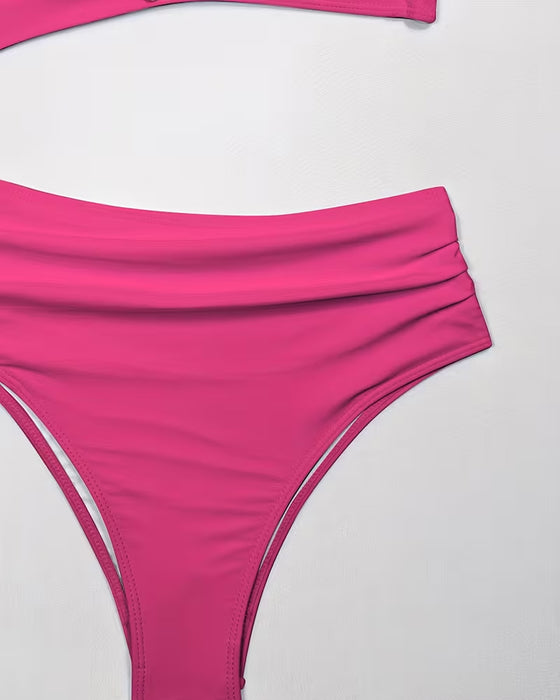 Todelt Badedragt Med Flæser Og Femtakket Stjerne