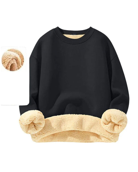 Sweatshirt Rundhalset Ensfarvet Herre