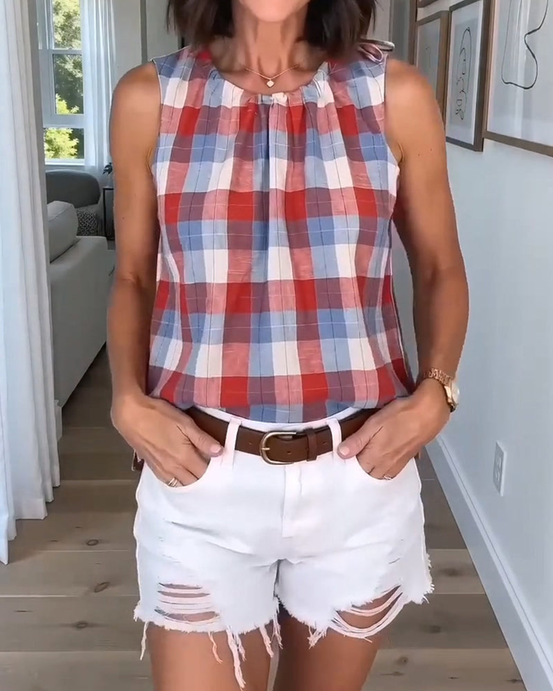 Tank Top Ternet Ærmeløs