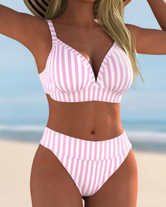 Bikinis Stribet Todelt