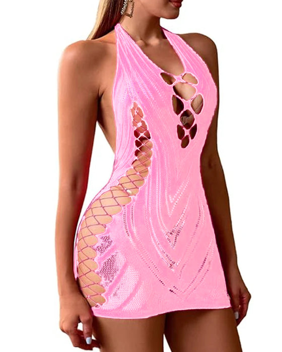 Lingerie Sexy Halter Jacquard