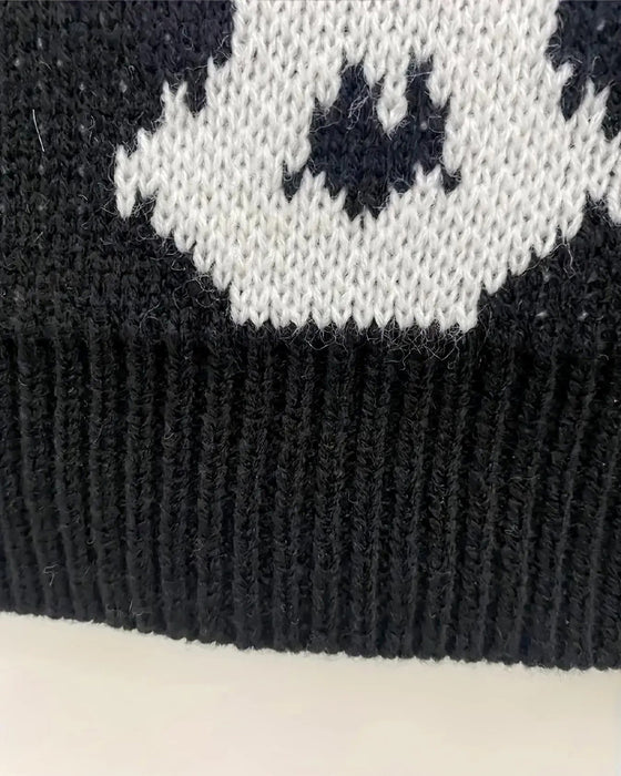 Pullover Rund Hals Lang Ærme Trykt
