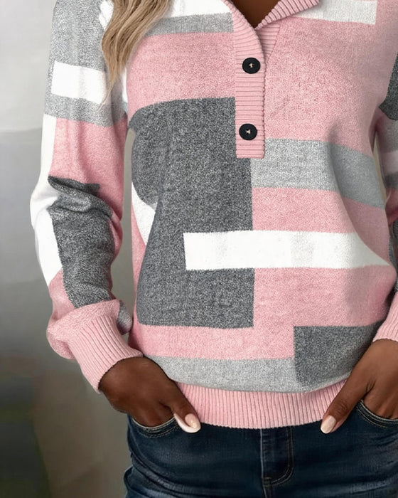 Sweatshirtternet Knap-Foran Langærmet