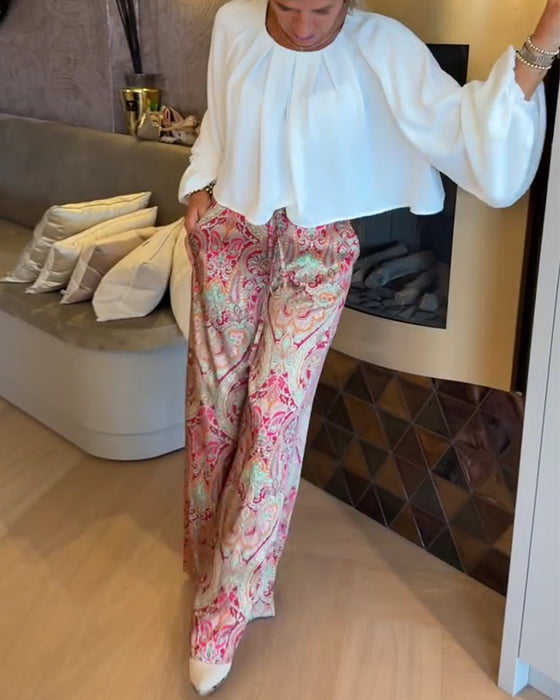 Bluse Fransk Puffærme Kort