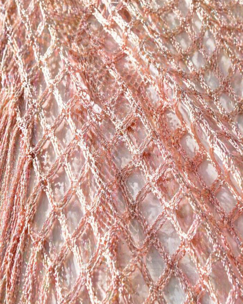 Pullover Frynser Mesh Udskæring