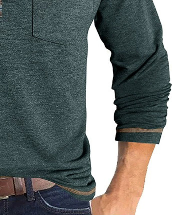 Bluse Herre Knap Revers Polo