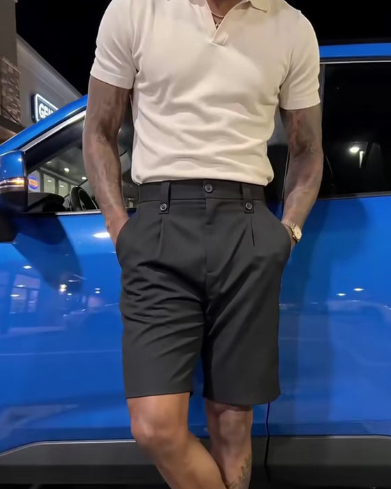 Shorts Casual Alsidig Herre Jakkesæt