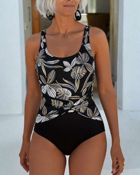 Onesie Badedragt Resort-Stil Trykt
