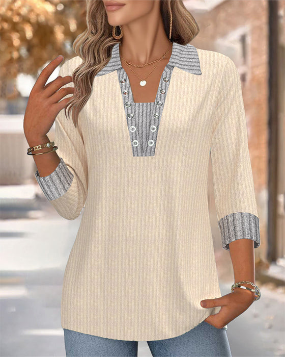 Top Lapel Langærmet