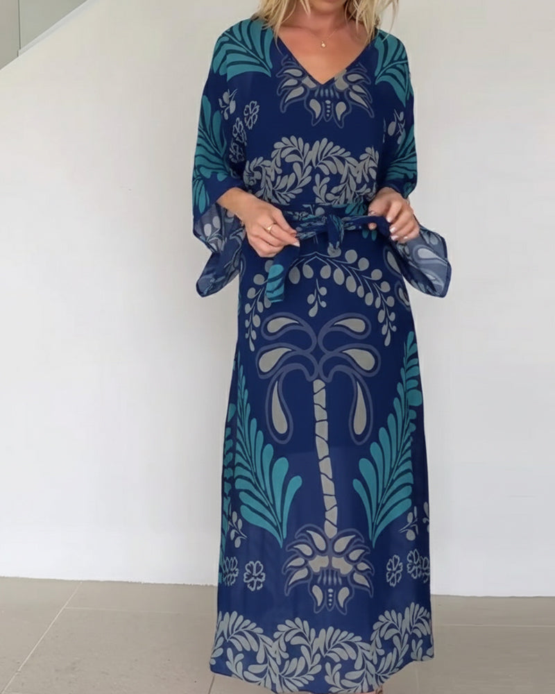 Kjole Bohemian V-hals Los