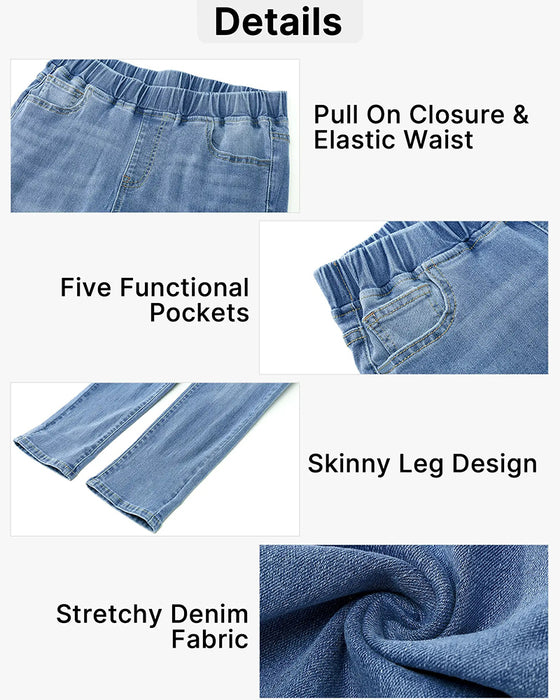 Jeans Elastisk Talje Capri
