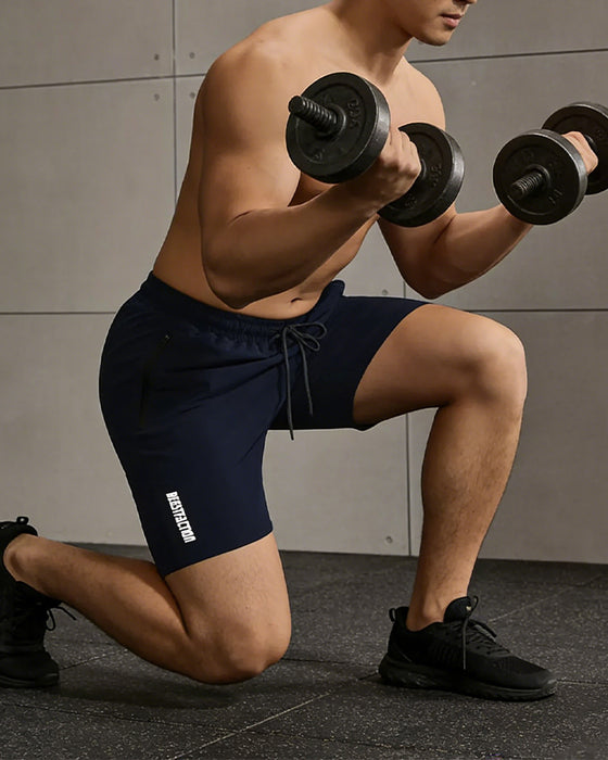 Herre Shorts Hurtigtørrende Lynlåslomme Atletisk