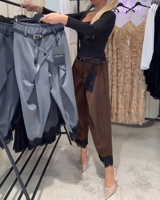 Bukser Modne Knipling Stiksning Harem