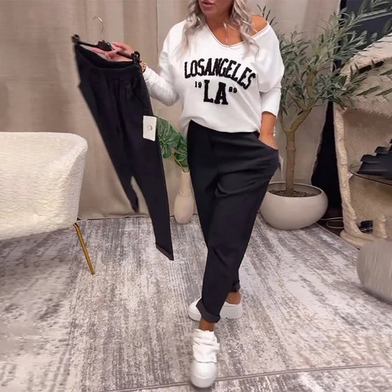 Sorte træningsbukser med lommer