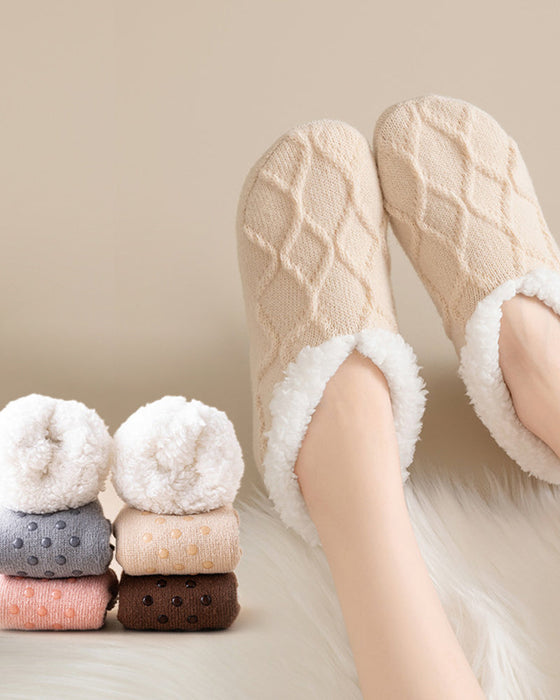 Skridsikre termiske hyggegulvsokker