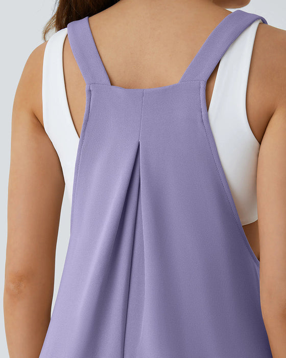 Overalls Ensfarvet Plisseret