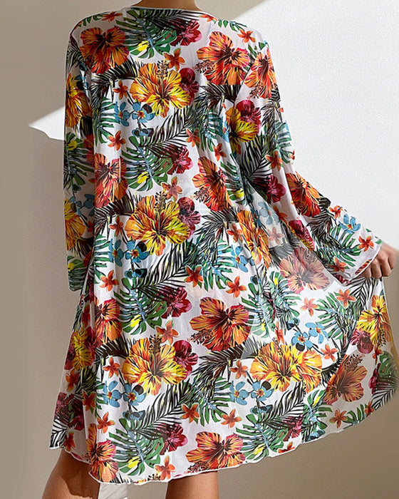 Blomstrede Bikinier og Cover-ups