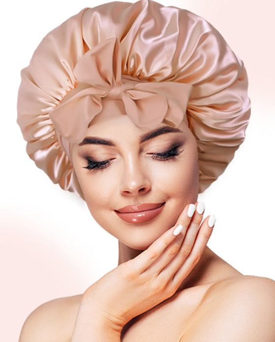 Natsovehætte i silke