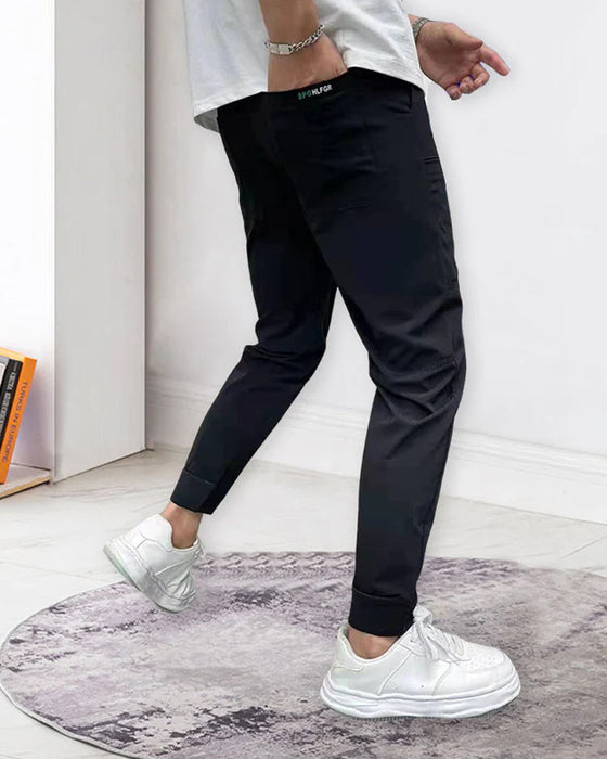 Mænds High Stretch Skinny Cargo-bukser med flere lommer