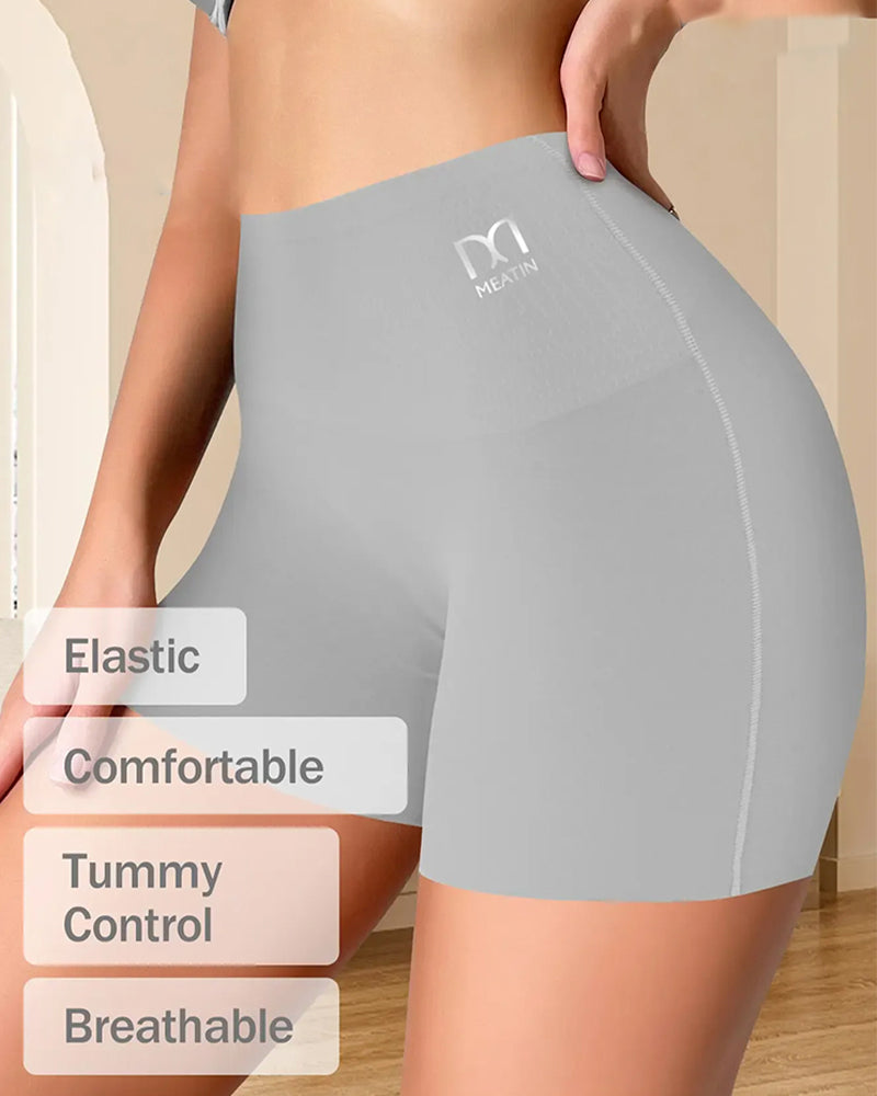Shorts Midthøjet Enfarvet