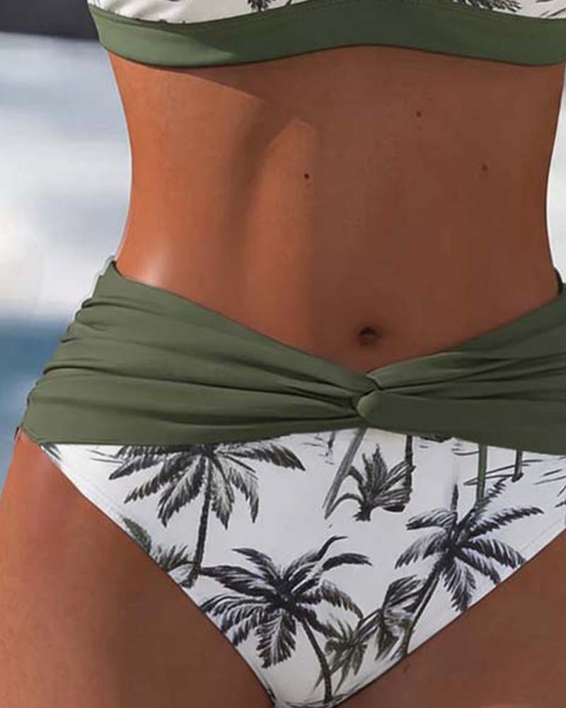 Bikini Resort Farveblok Patchwork