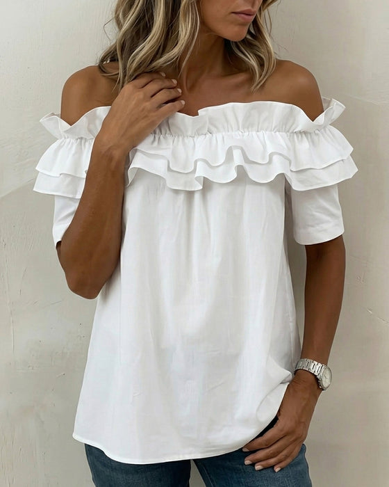 Bluse Flæse Off-Shoulder