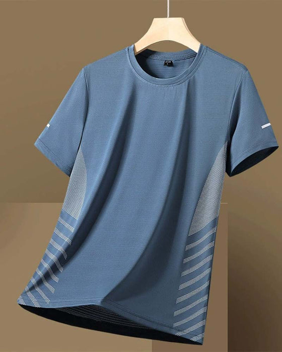 T-Shirt Side Stribe Herre Is Silke