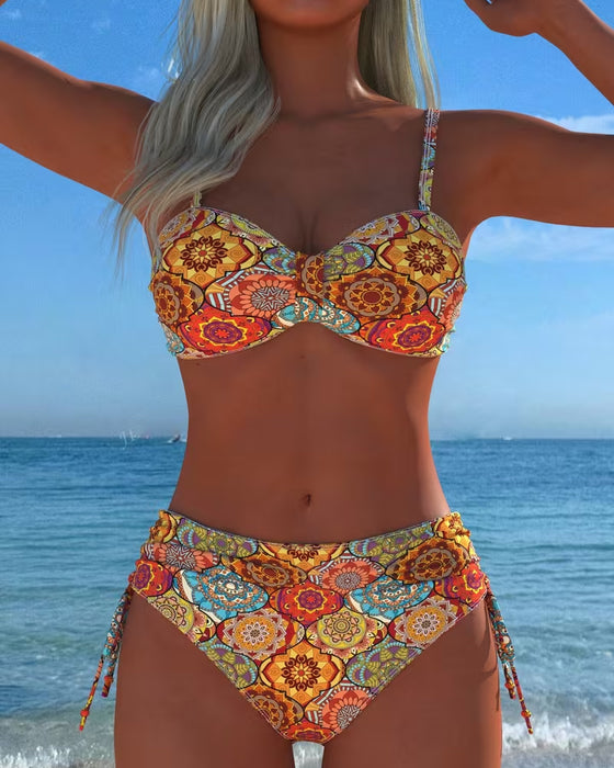 Bikini Snøring Ring Tryk