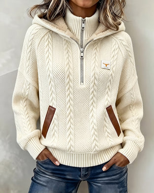 Hoodie Lynlås Casual Turtleneck