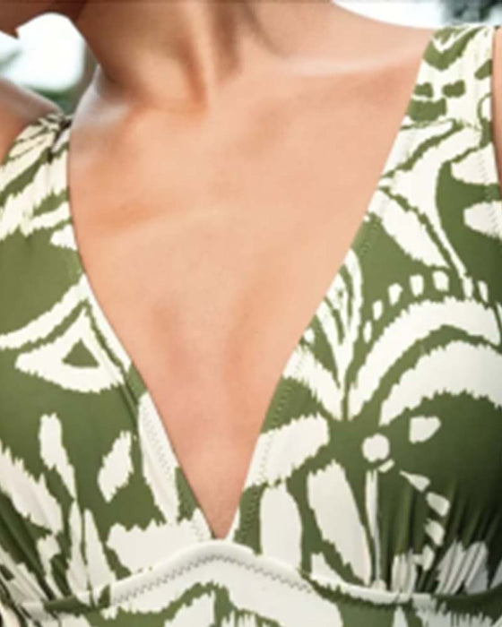 One-Piece Botanisk Tryk Twist