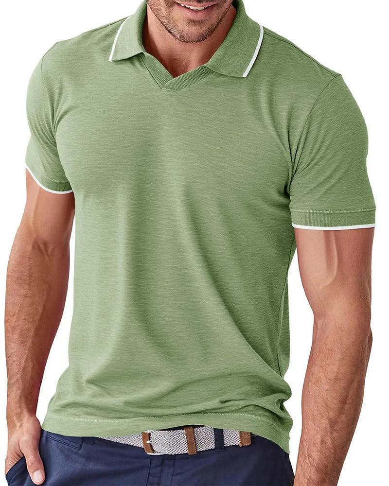Herre T-Shirt, Med Krave, Korte Ærmer