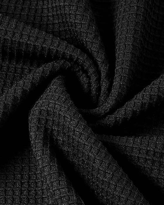 Top Med Vaffelstrik, Raglansærmel Og Farveblokdesign