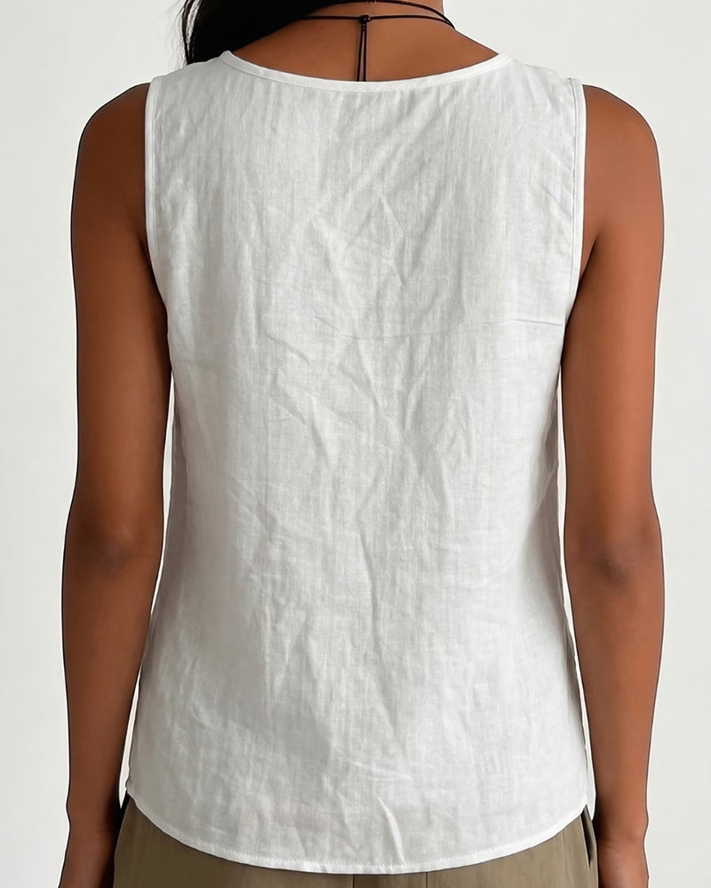 Tank Top Metalring Knap