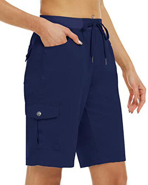 Kvinders Shorts Hurtigtørrende Cargoshorts Med Lommer