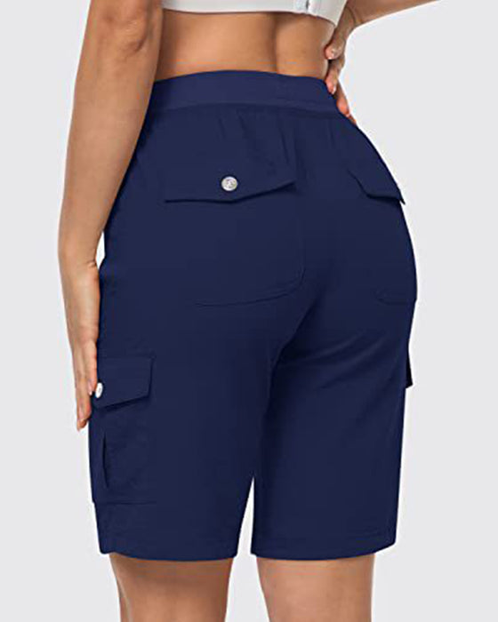 Kvinders Shorts Hurtigtørrende Cargoshorts Med Lommer