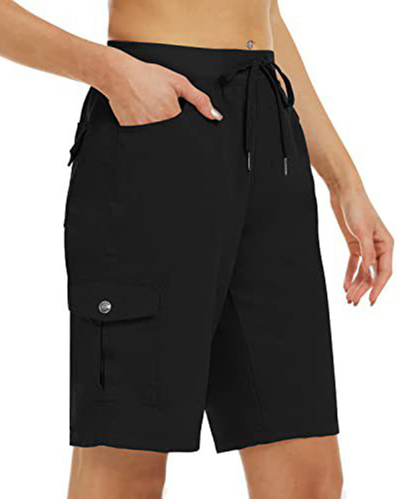 Kvinders Shorts Hurtigtørrende Cargoshorts Med Lommer
