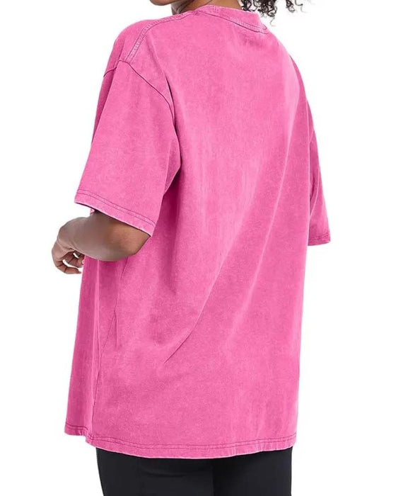 T-Shirt Tusindfryd Tryk Afslappet Slidt