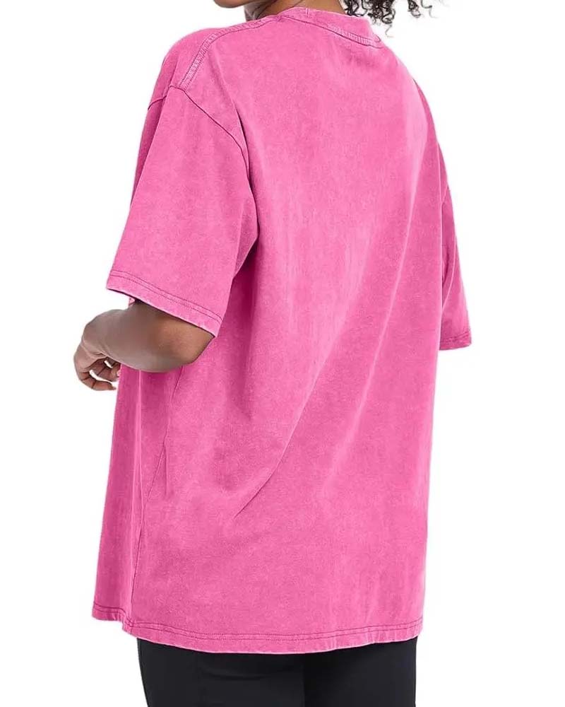 T-Shirt Tusindfryd Tryk Afslappet Slidt